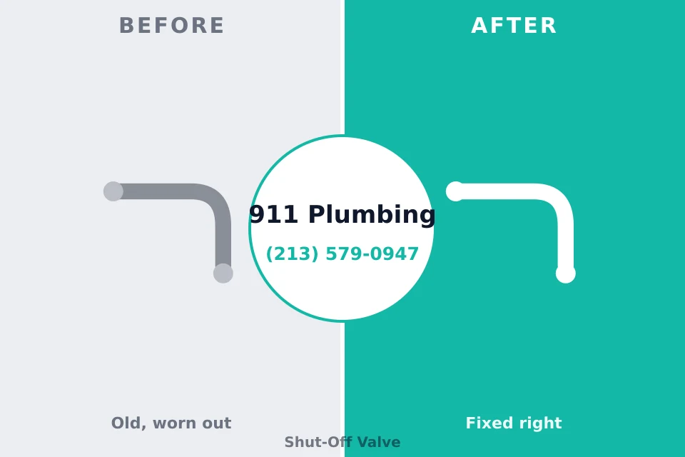 Before and after: plumbing repair Surf City, NC